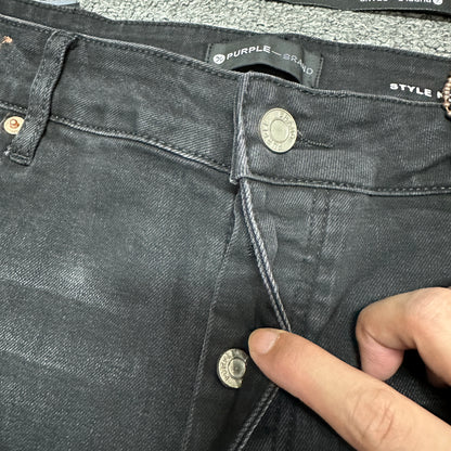 Purple Brand P005 Slim Straight Jeans Black PU11