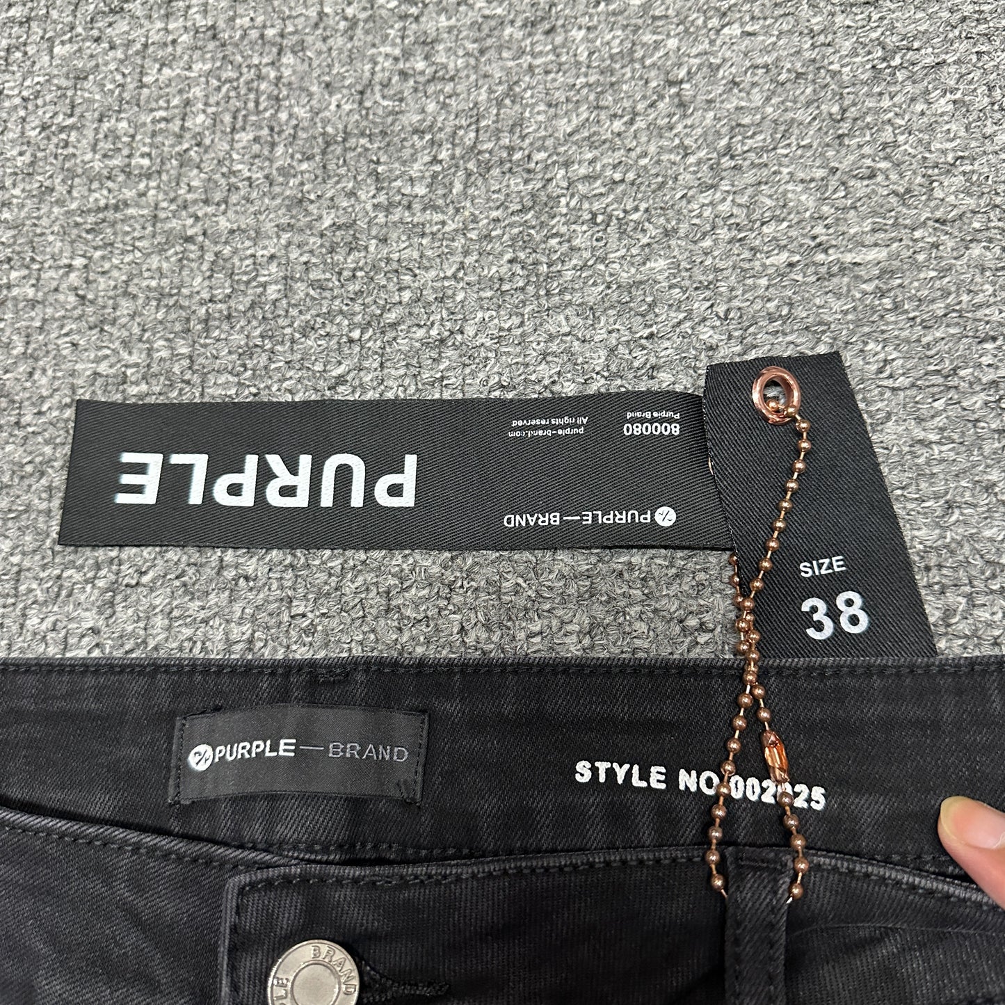 Purple Brand P005 Slim Straight Jeans Black PU11