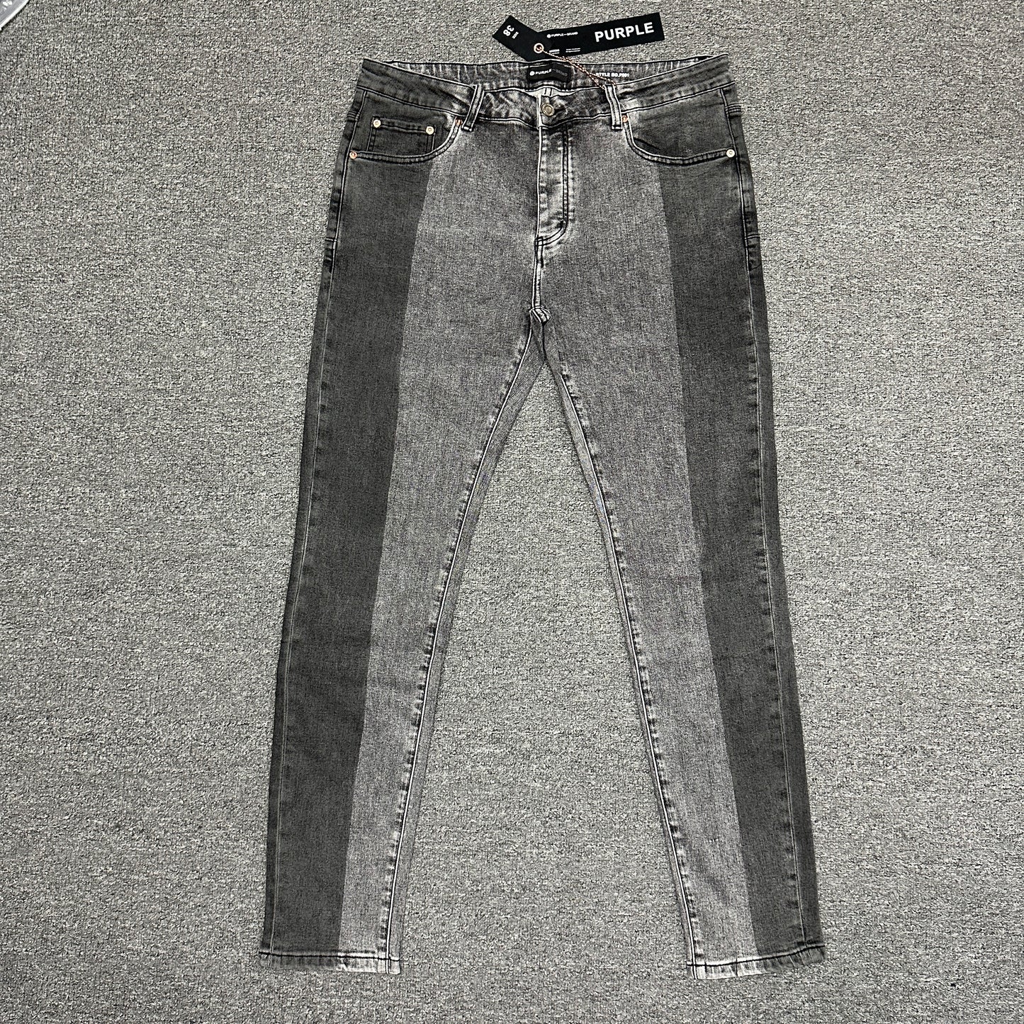 Purple Brand P001 Distressed Skinny Jeans Indigo PU13