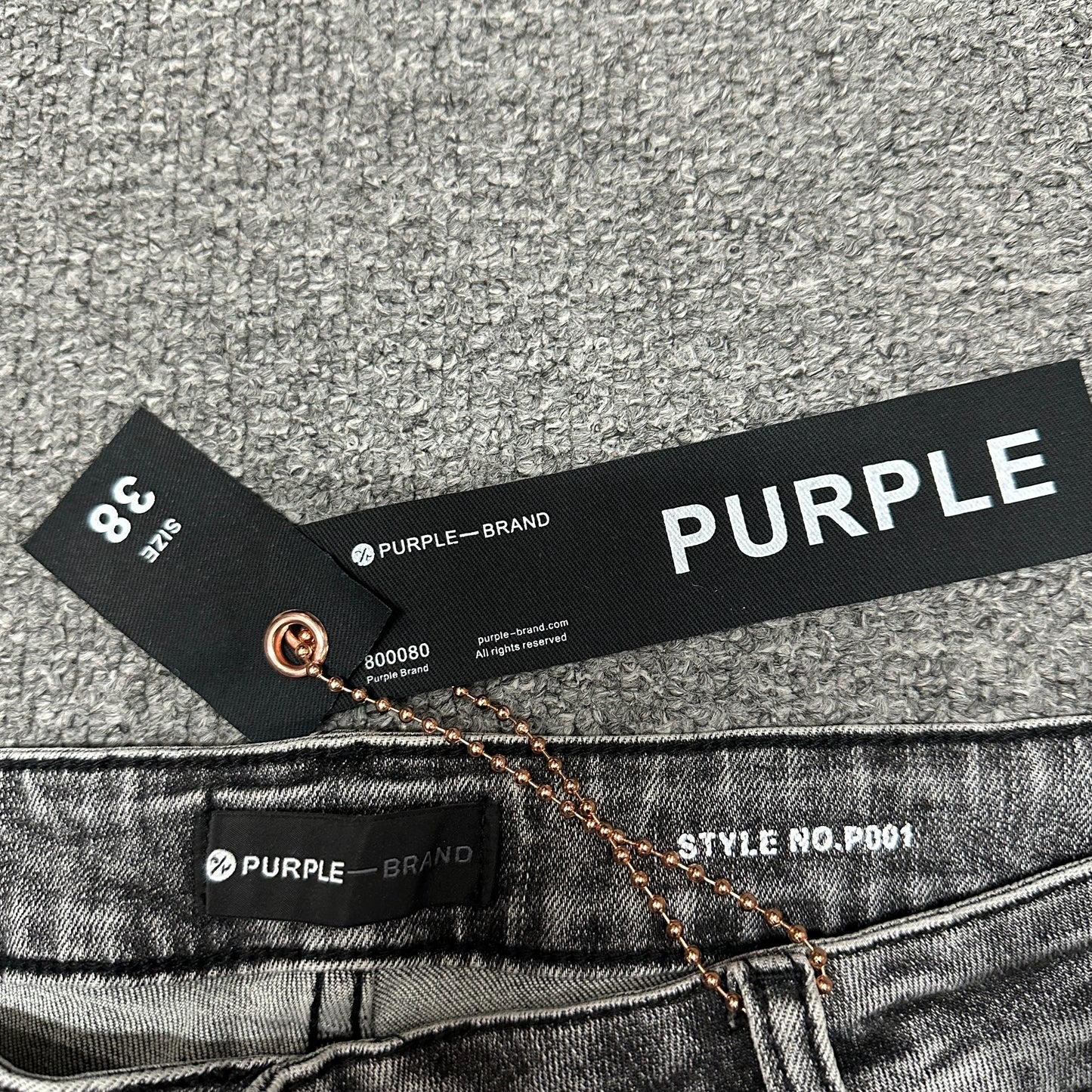 Purple Brand P001 Distressed Skinny Jeans Indigo PU13