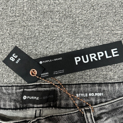 Purple Brand P001 Distressed Skinny Jeans Indigo PU13