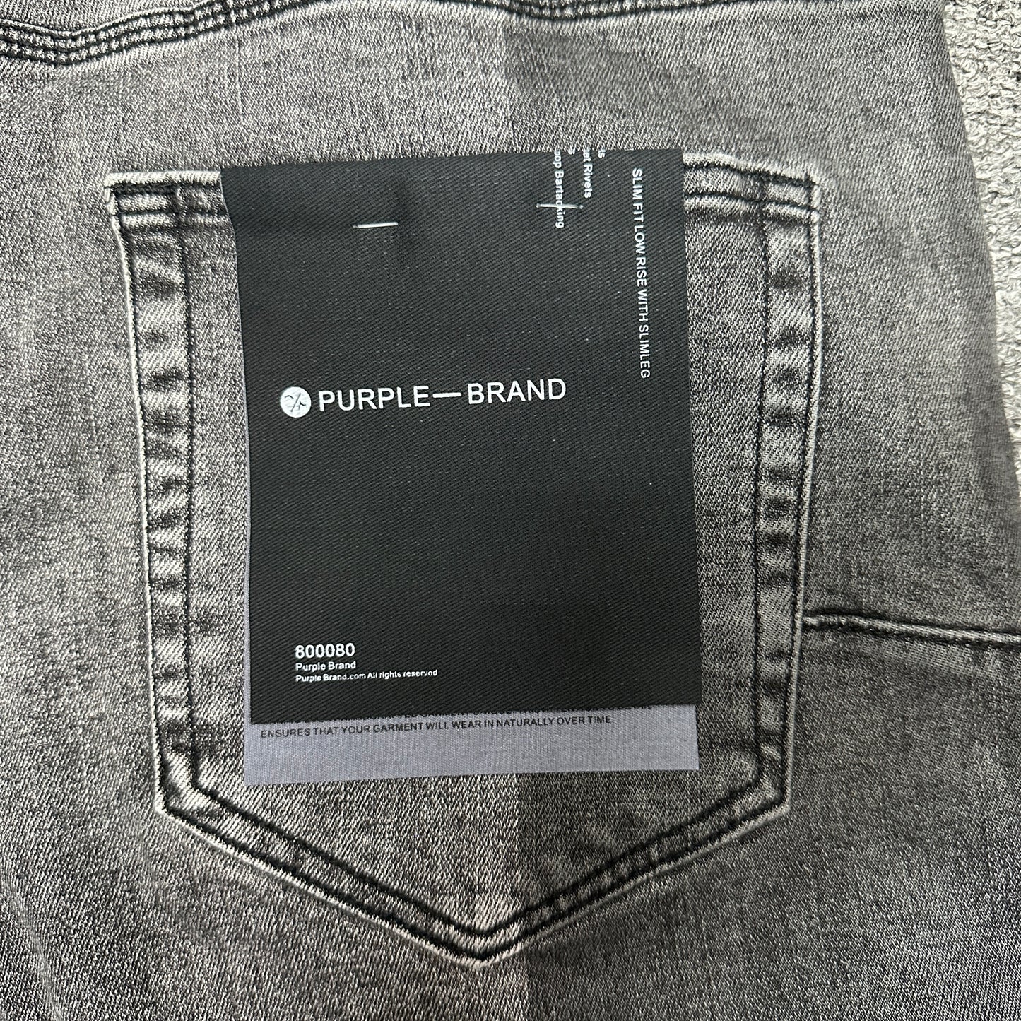 Purple Brand P001 Distressed Skinny Jeans Indigo PU13