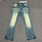 Purple Brand P005 Graphic Slim Straight Jeans Indigo PU14