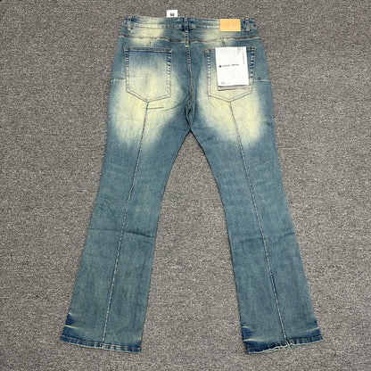 Purple Brand P005 Graphic Slim Straight Jeans Indigo PU14