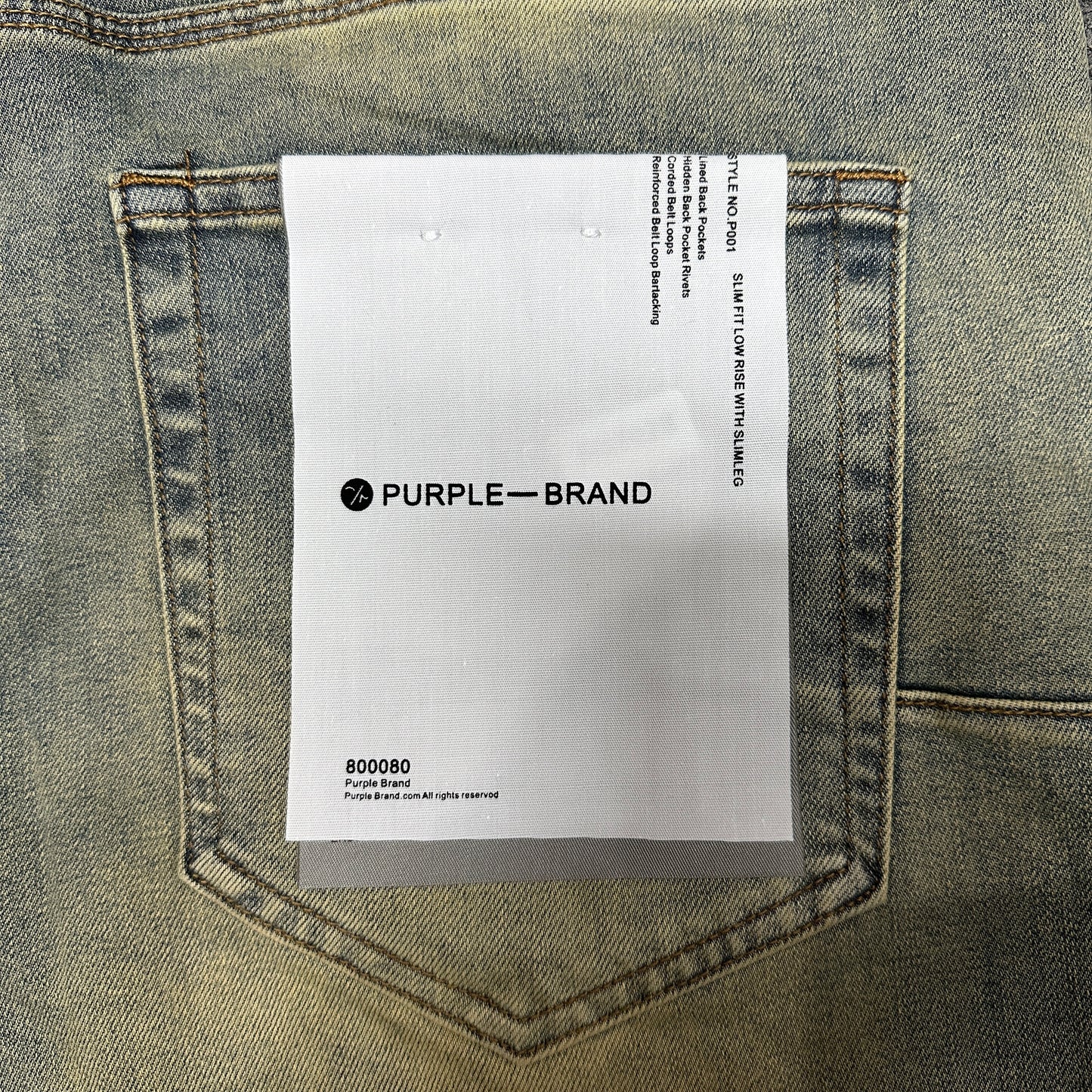 Purple Brand P011 Straight Jeans Indigo PU18
