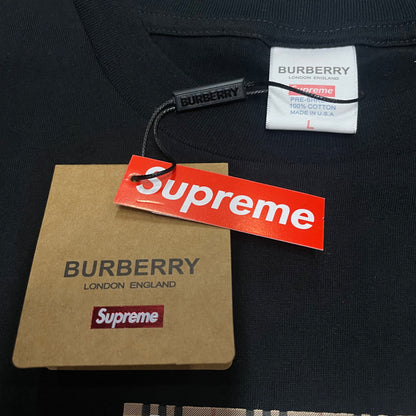 Supreme x Burberry Box Logo Tee