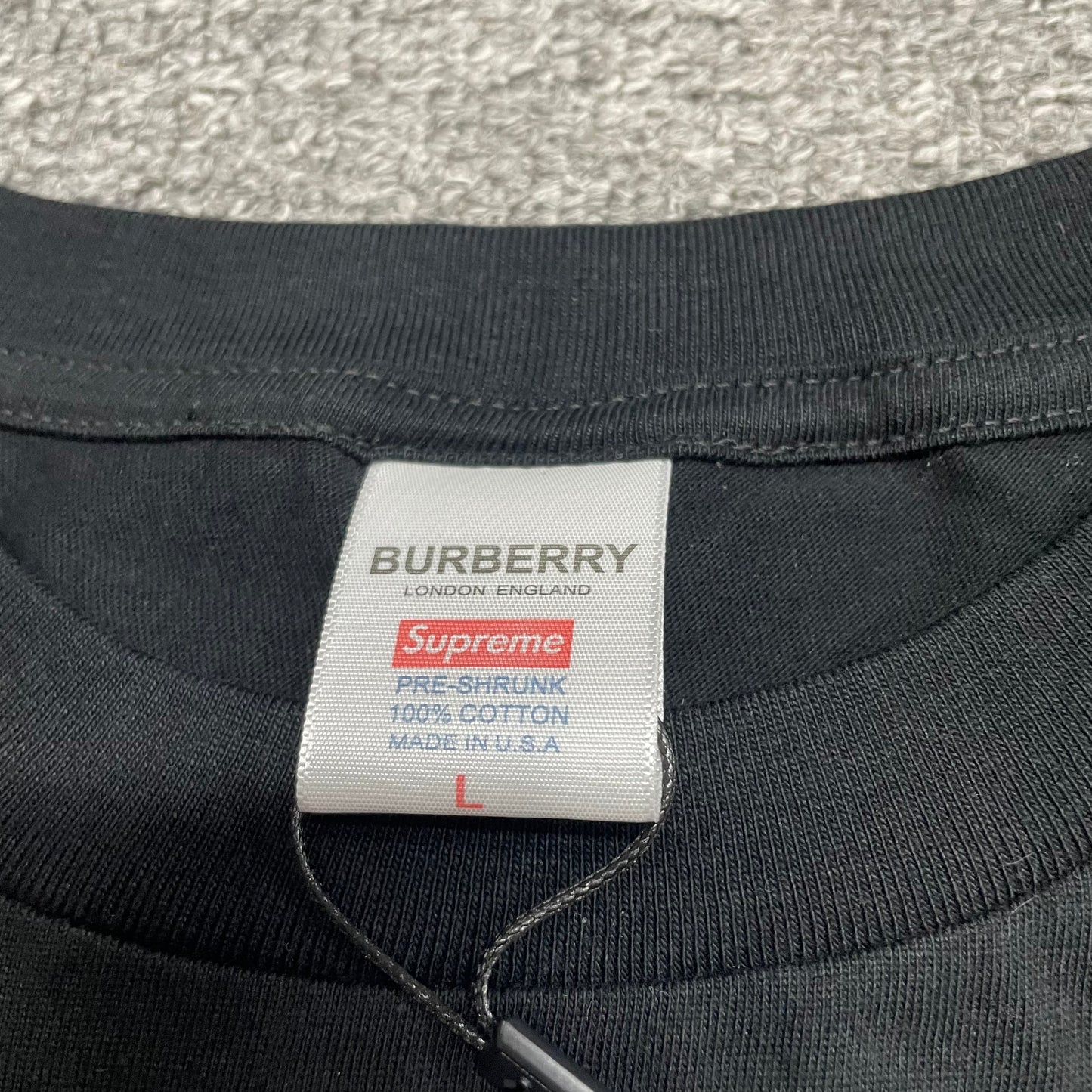 Supreme x Burberry Box Logo Tee
