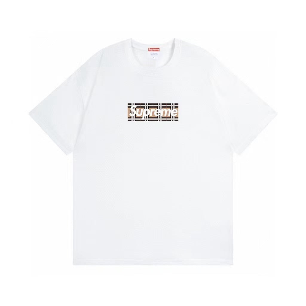 Supreme x Burberry Box Logo Tee