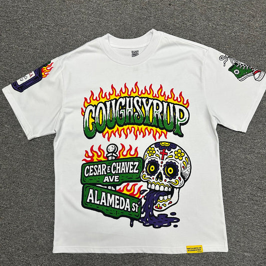 That's An Awful Lot Of Cough Syrup × Cesar E Chavez Tee White