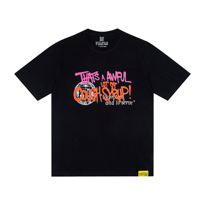 That's A Awful Lot Of Cough Syrup Cartoon Graphic T-Shirt
