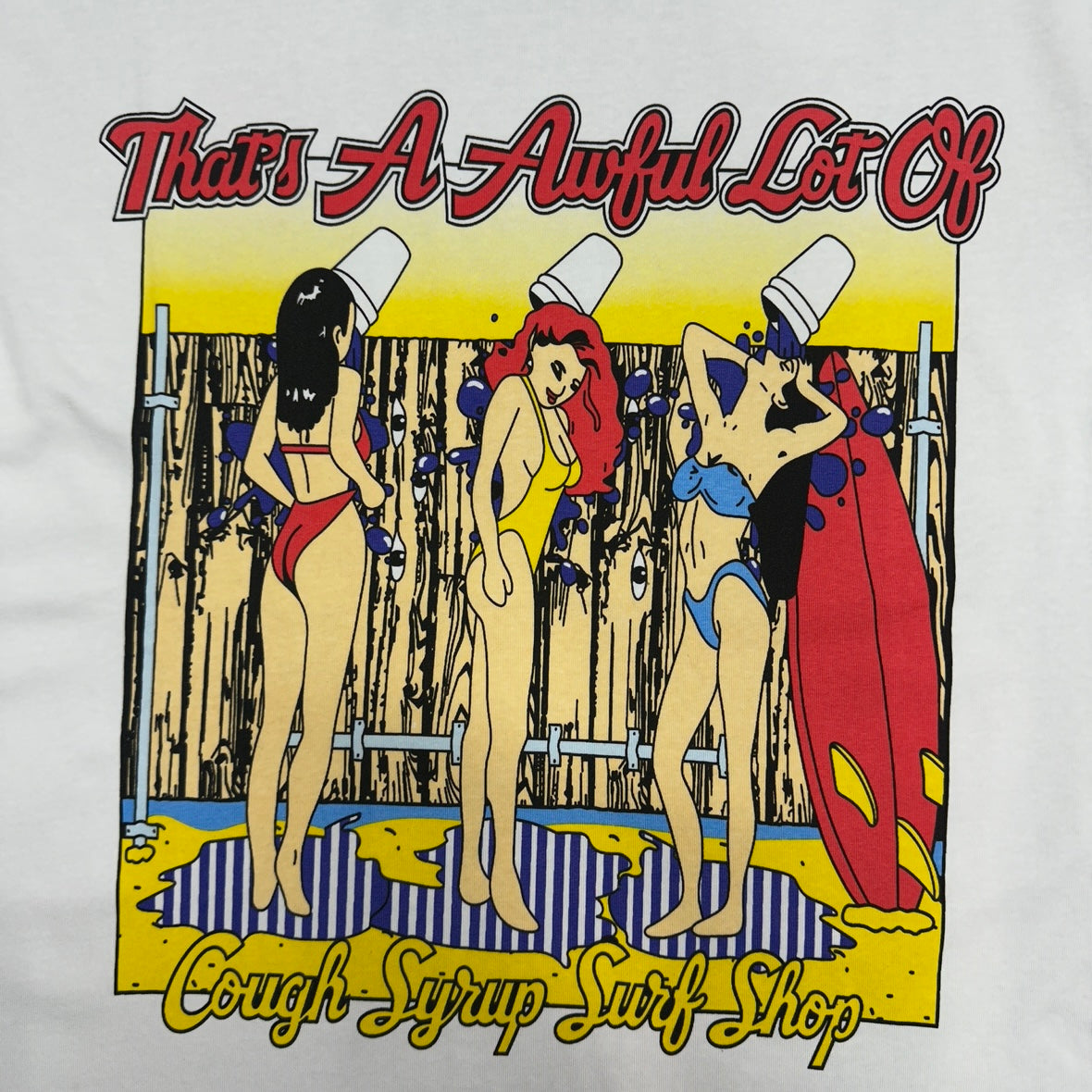 The "Surf Shop" graphic t-shirt