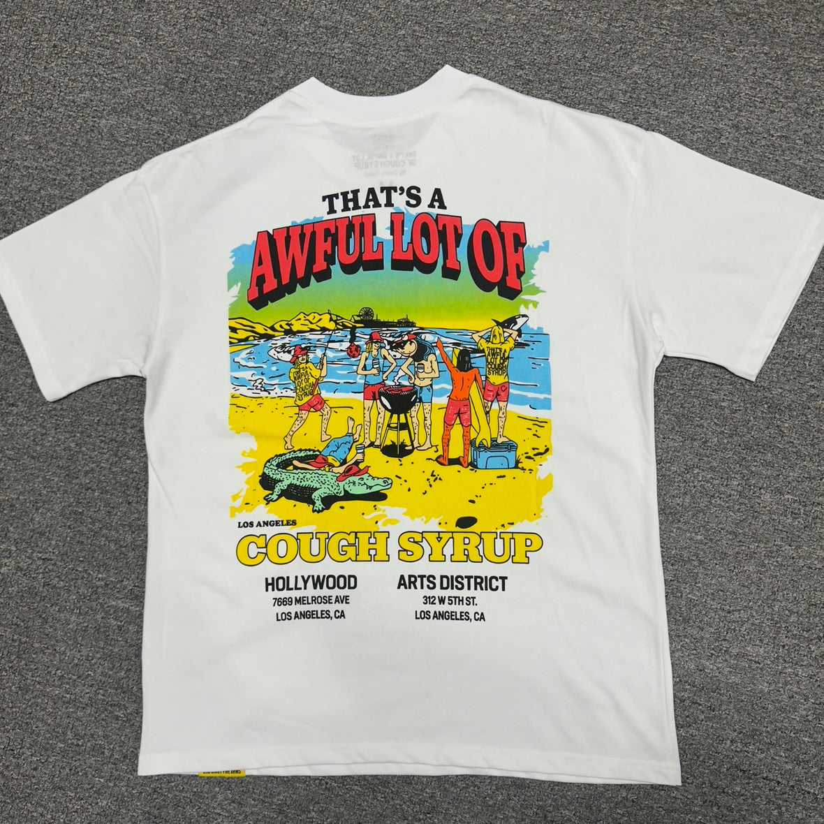 The "Surf Shop" graphic t-shirt