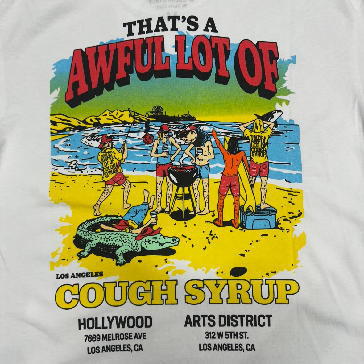 The "Surf Shop" graphic t-shirt