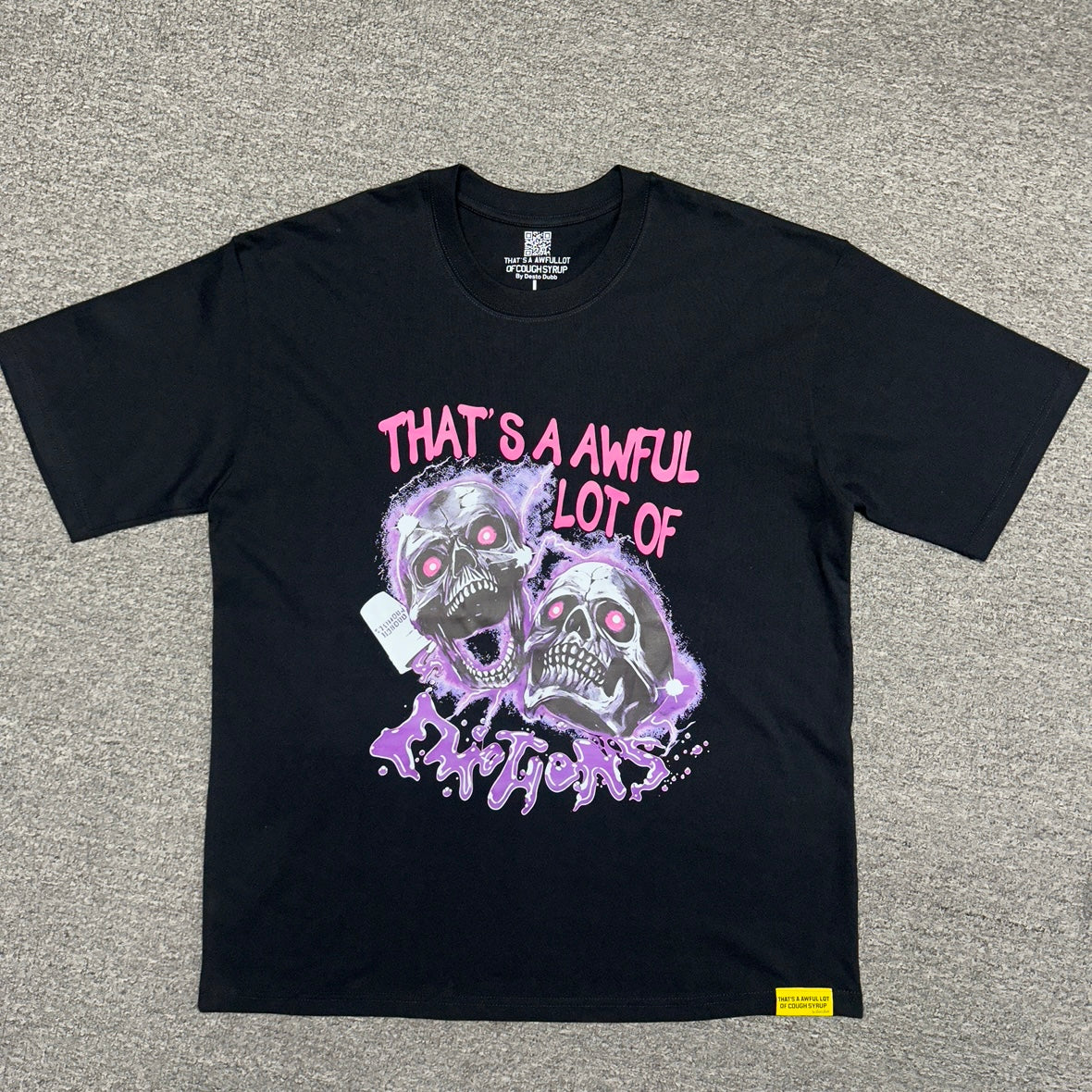 The "Emotions" skull graphic t-shirt
