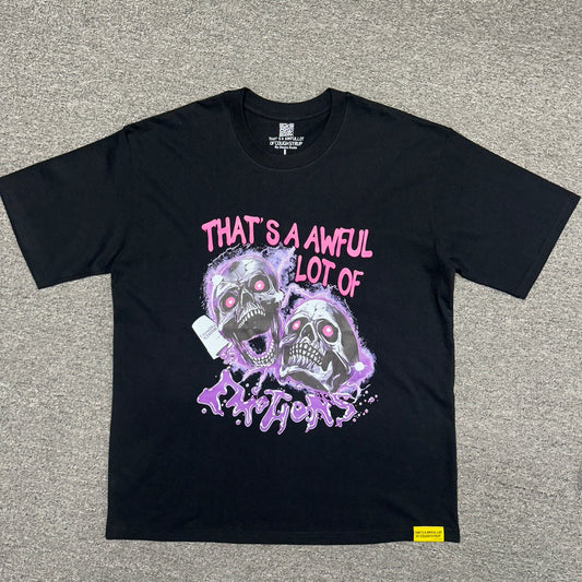 The "Emotions" skull graphic t-shirt