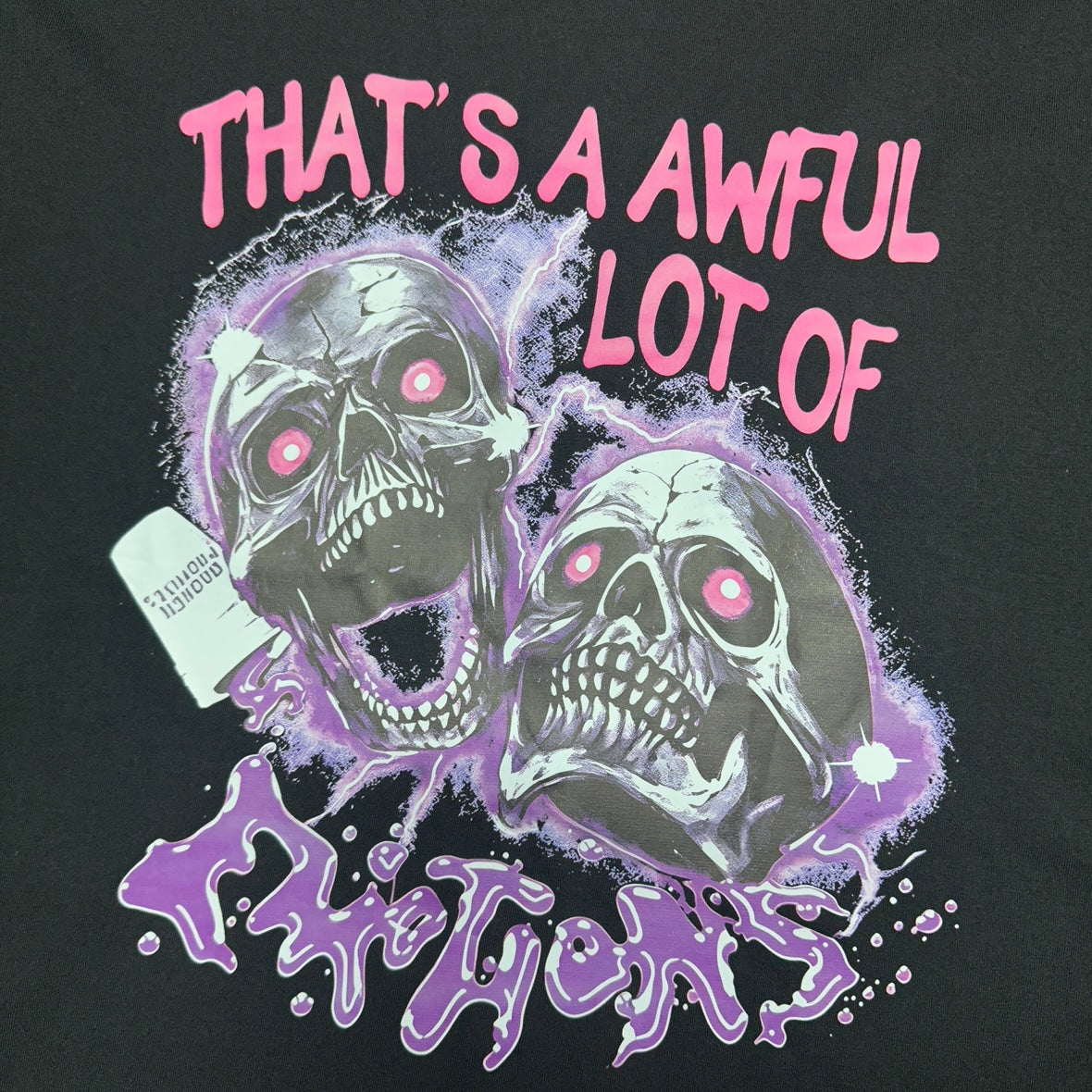 The "Emotions" skull graphic t-shirt