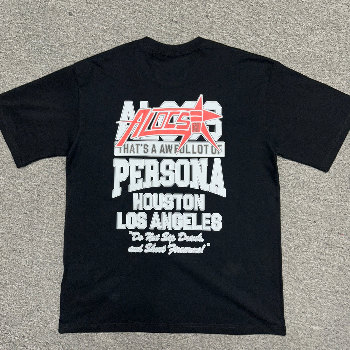 That's A Awful Lot Of Cough Syrup x Persona "Athletic Dept" Tee.
