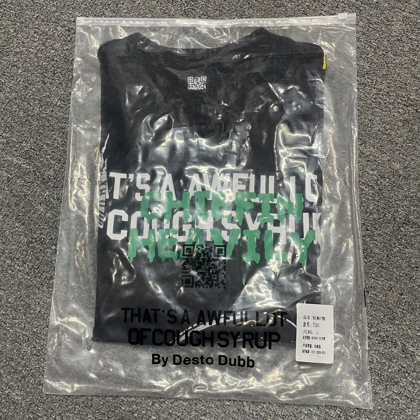 That's A Awful Lot Of Cough Syrup x Chiefin Heavily "Running Man" Tee