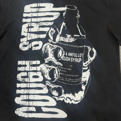 The "Hand Holding Bottle" graphic t-shirt