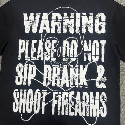 The "Hand Holding Bottle" graphic t-shirt