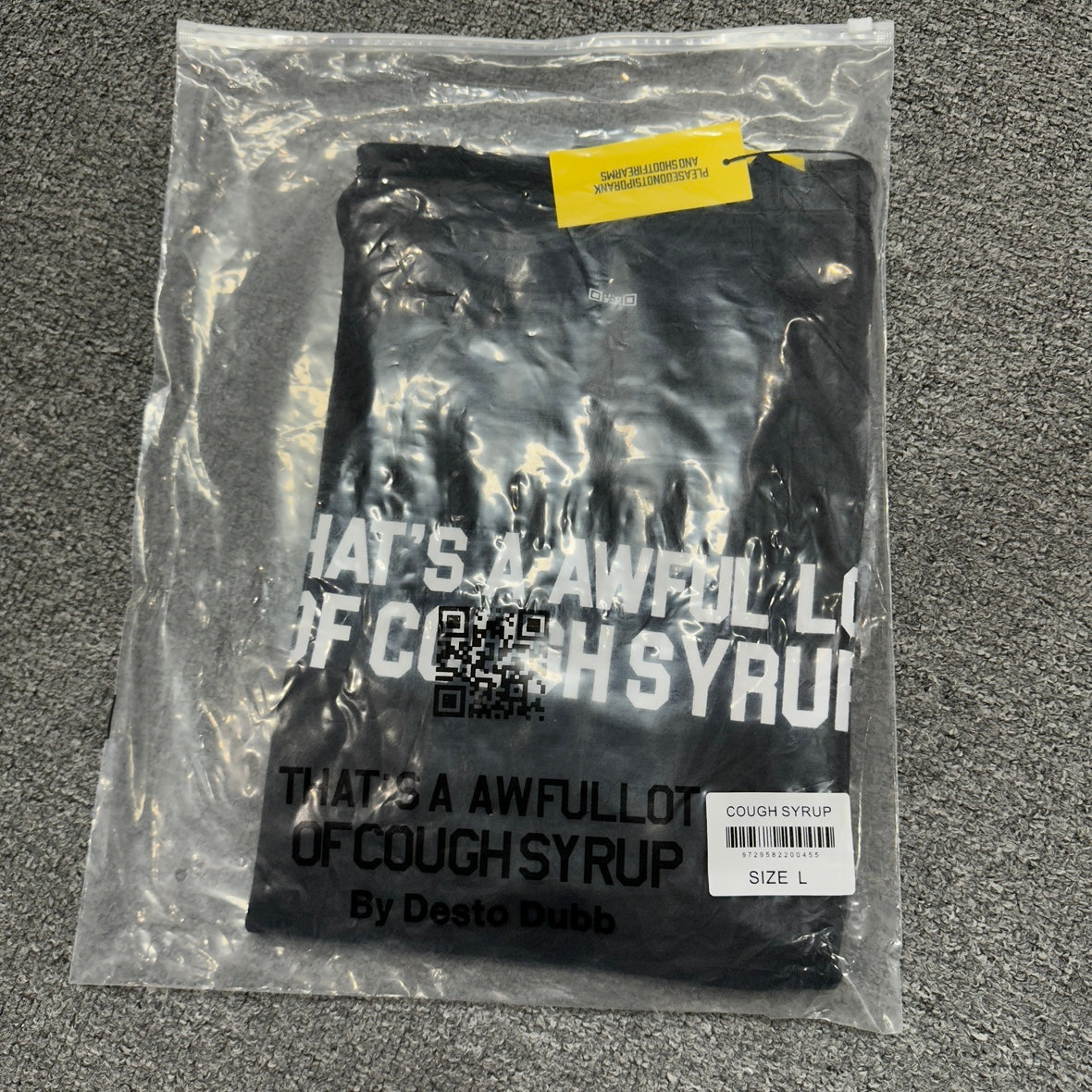 That's A Awful Lot Of Cough Syrup Classic Logo Tee.