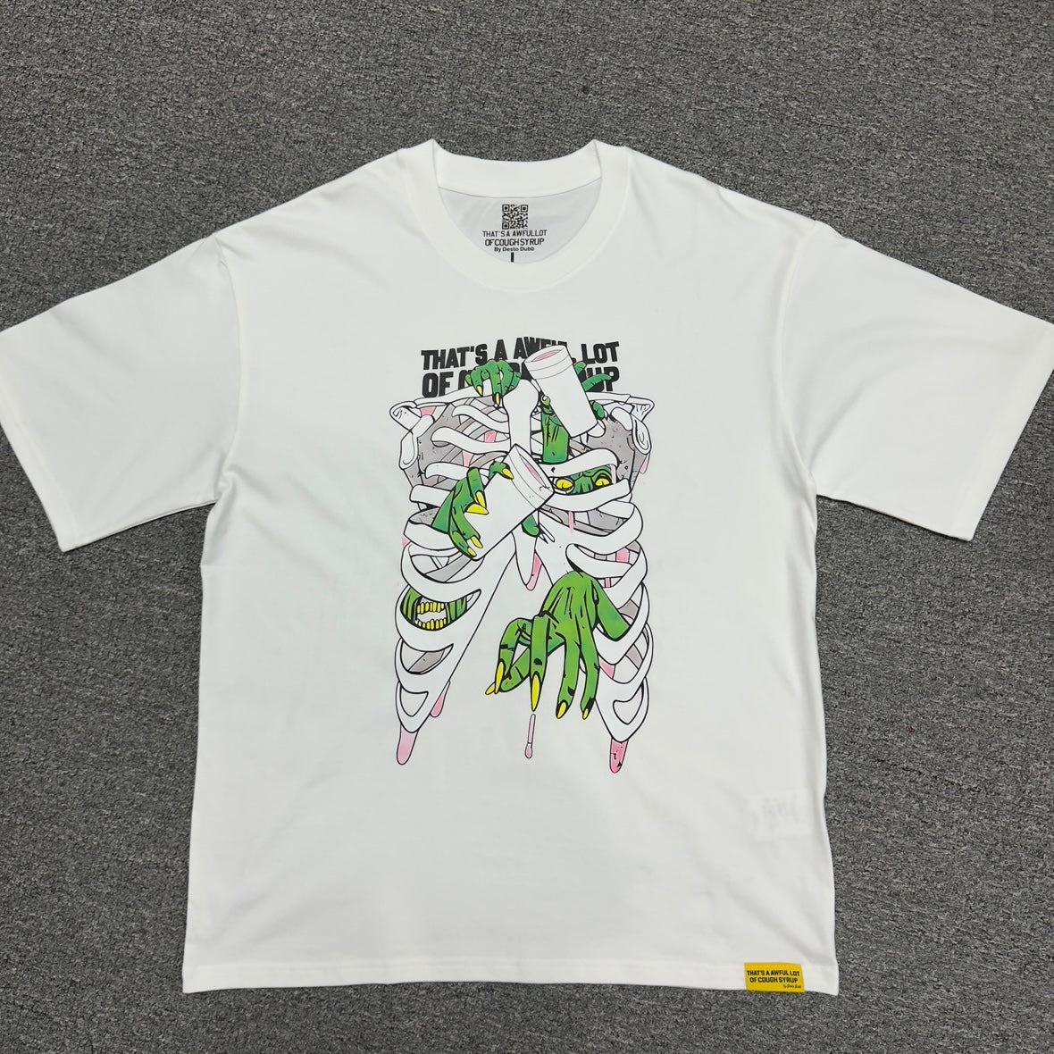 That's A Awful Lot Of Cough Syrup Zombie Rib Cage Tee
