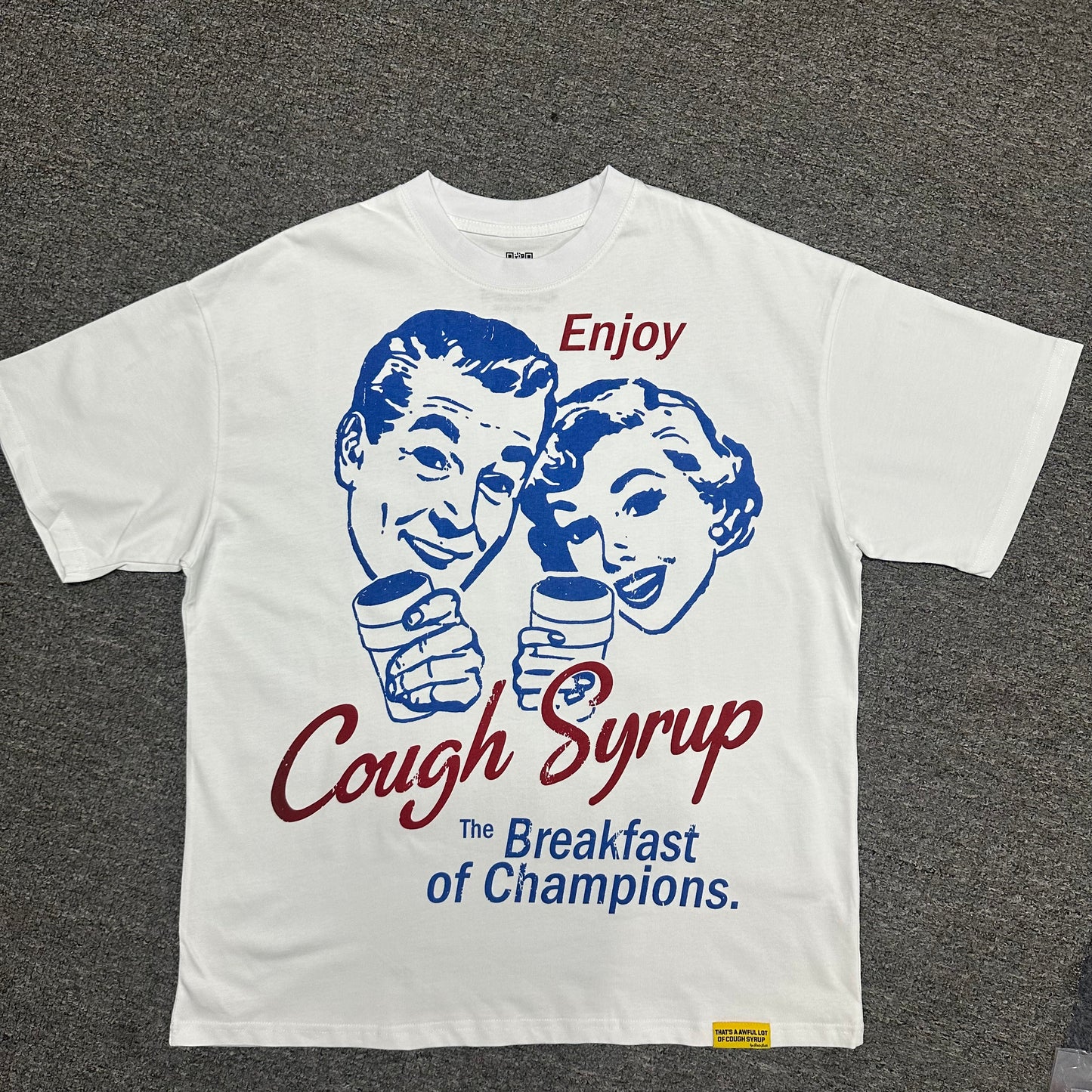 Cough Syrup Breakfast Of Champions Tee White