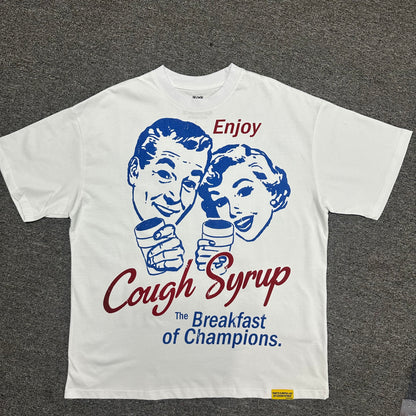 Cough Syrup Breakfast Of Champions Tee White