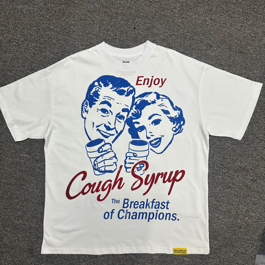 Cough Syrup Breakfast Of Champions Tee White