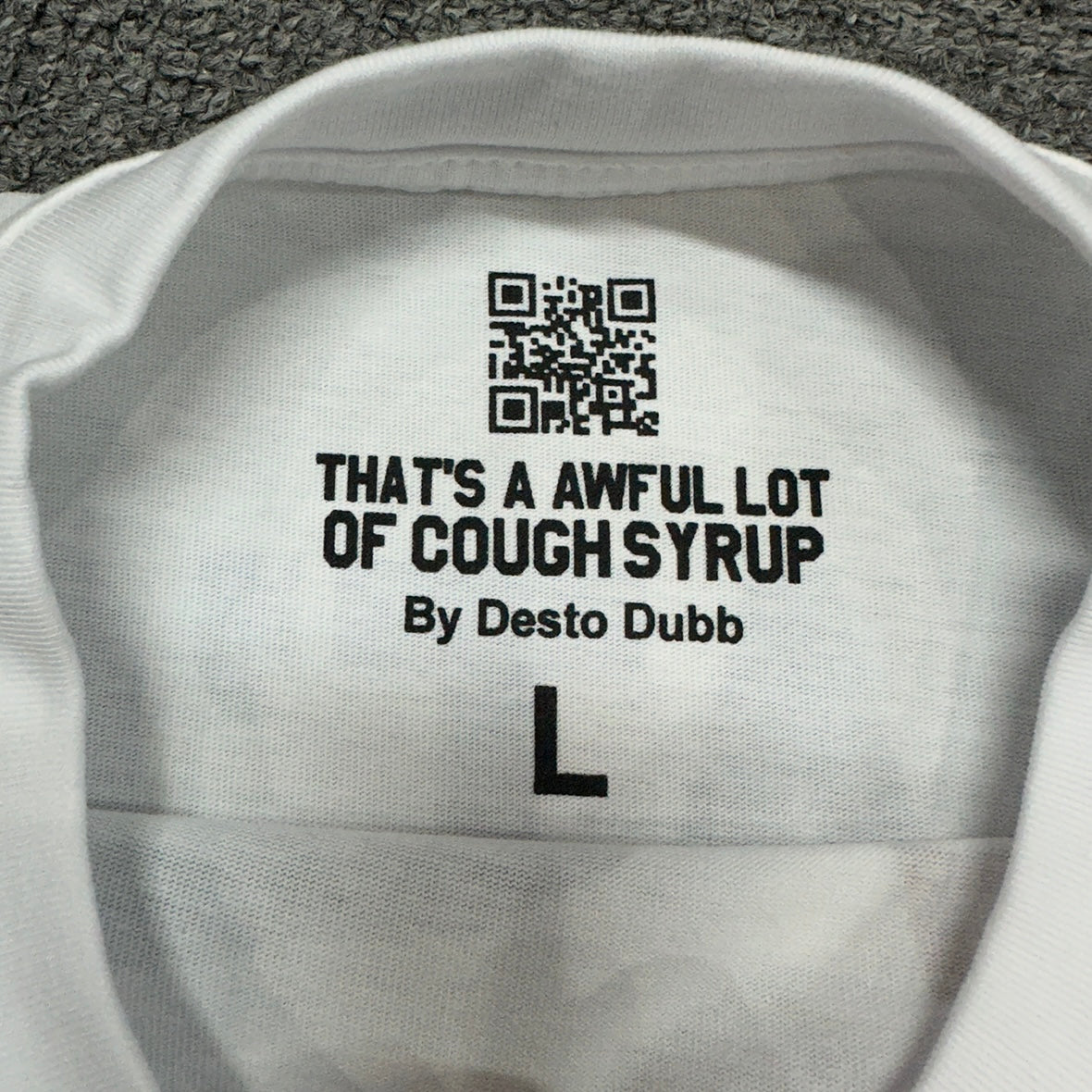 Cough Syrup Breakfast Of Champions Tee White