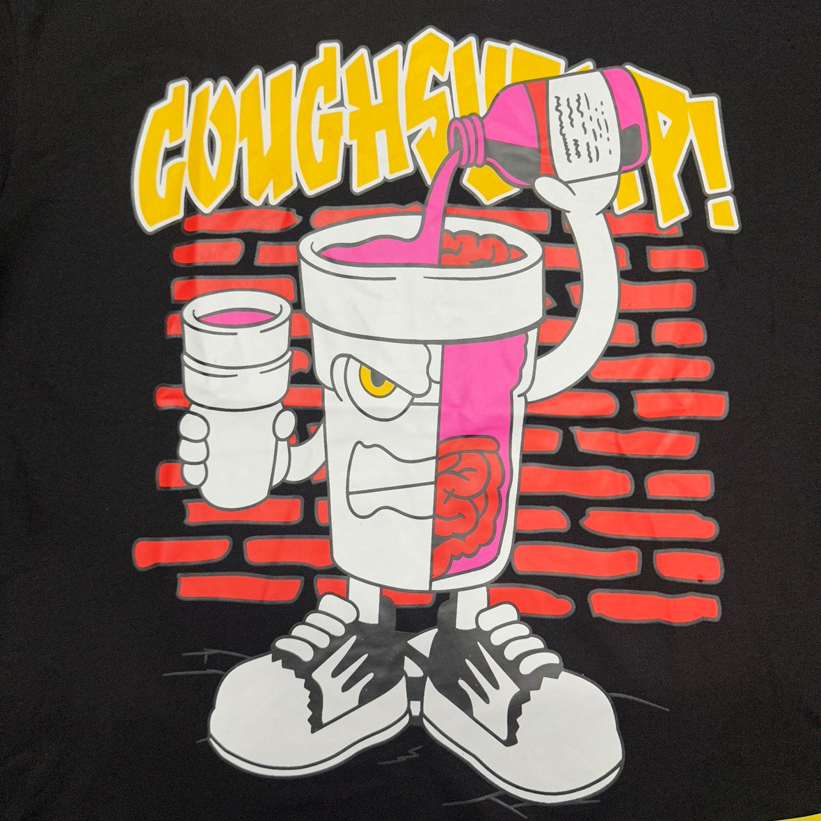 The "Cup Character" graphic t-shirt