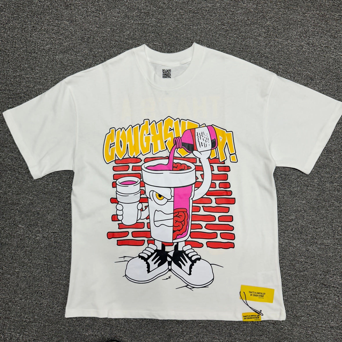 The "Cup Character" graphic t-shirt