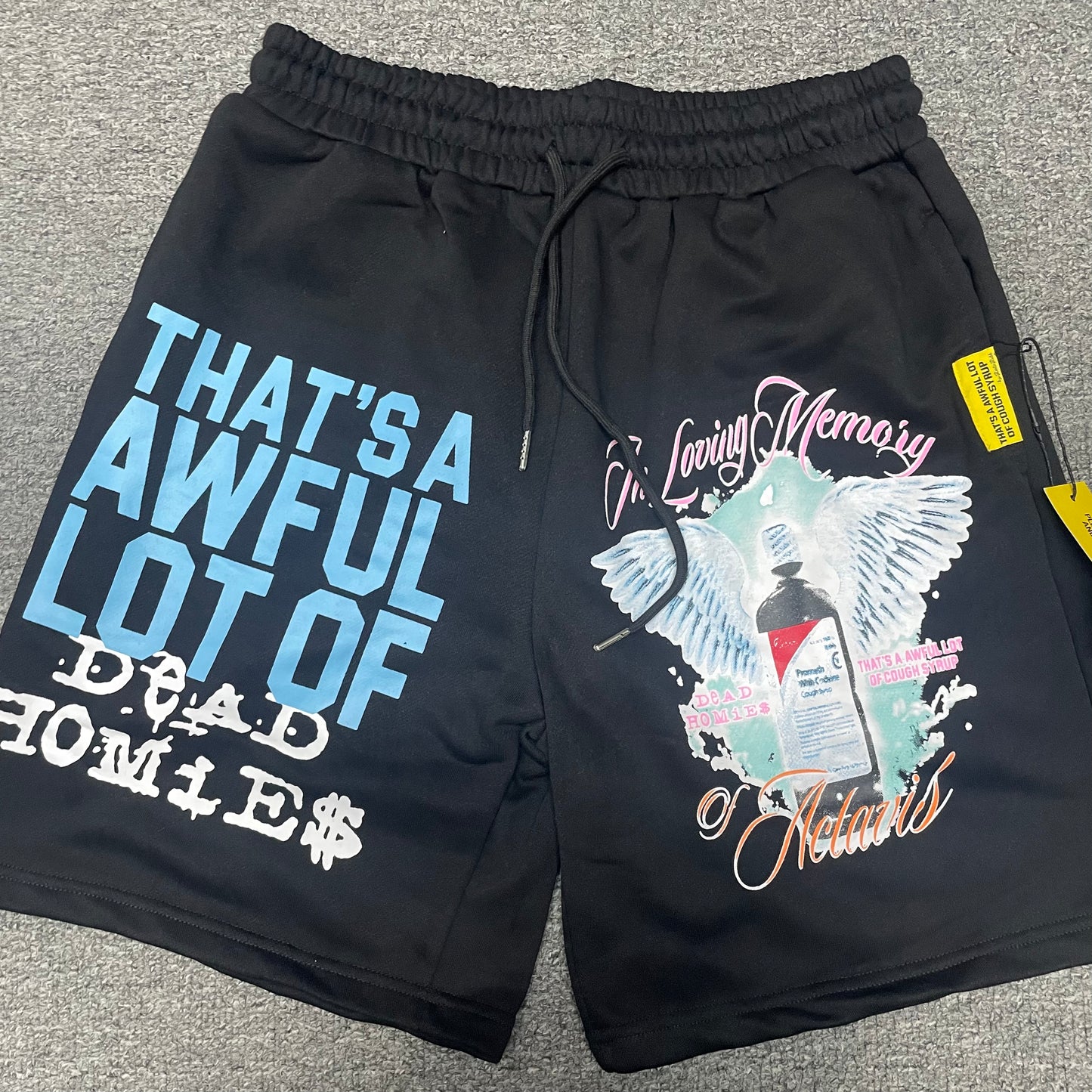 The "Dead Homies" streetwear shorts