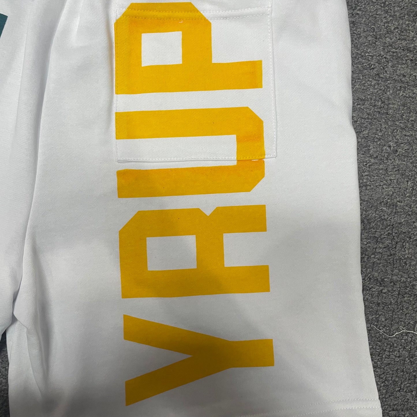 The White and Yellow Sunflower Sweat Shorts