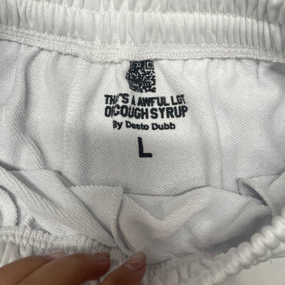 The White and Yellow Sunflower Sweat Shorts