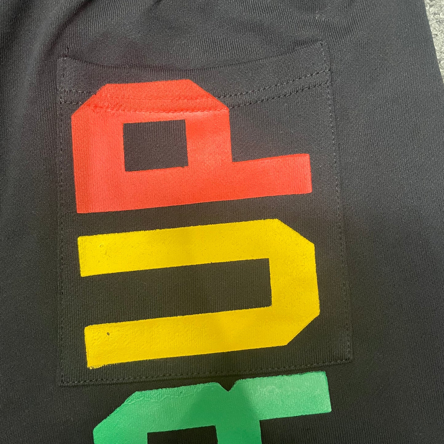 The "Rasta Classic" streetwear shorts