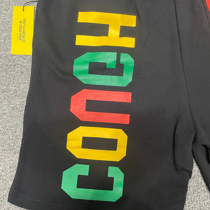 The "Rasta Classic" streetwear shorts