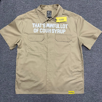 That's A Awful Lot Of Cough Syrup Classic Logo Work Shirt.