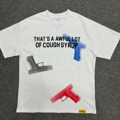 Cough Syrup Guns Tee White