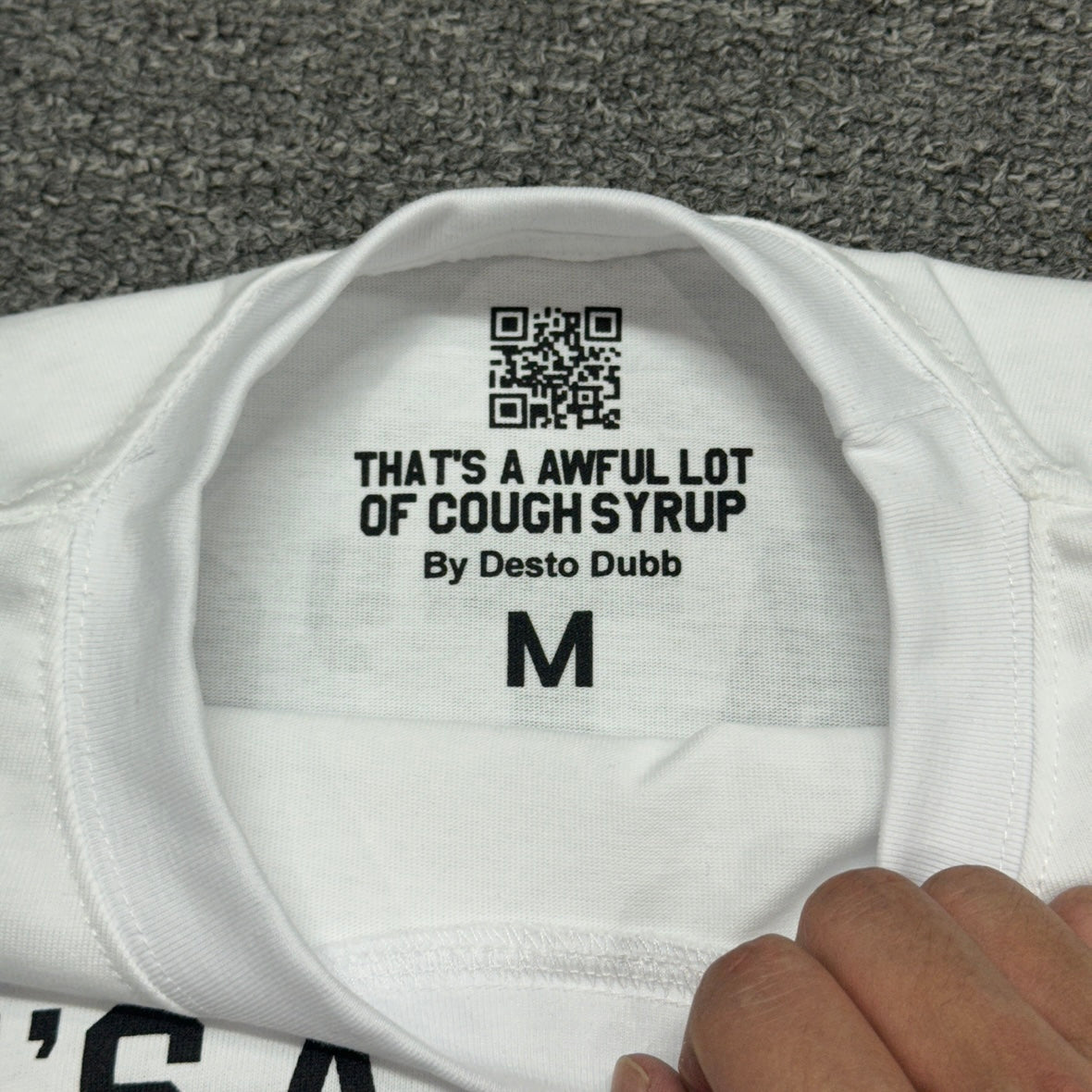 Cough Syrup Guns Tee White