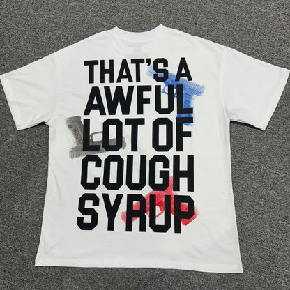 Cough Syrup Guns Tee White