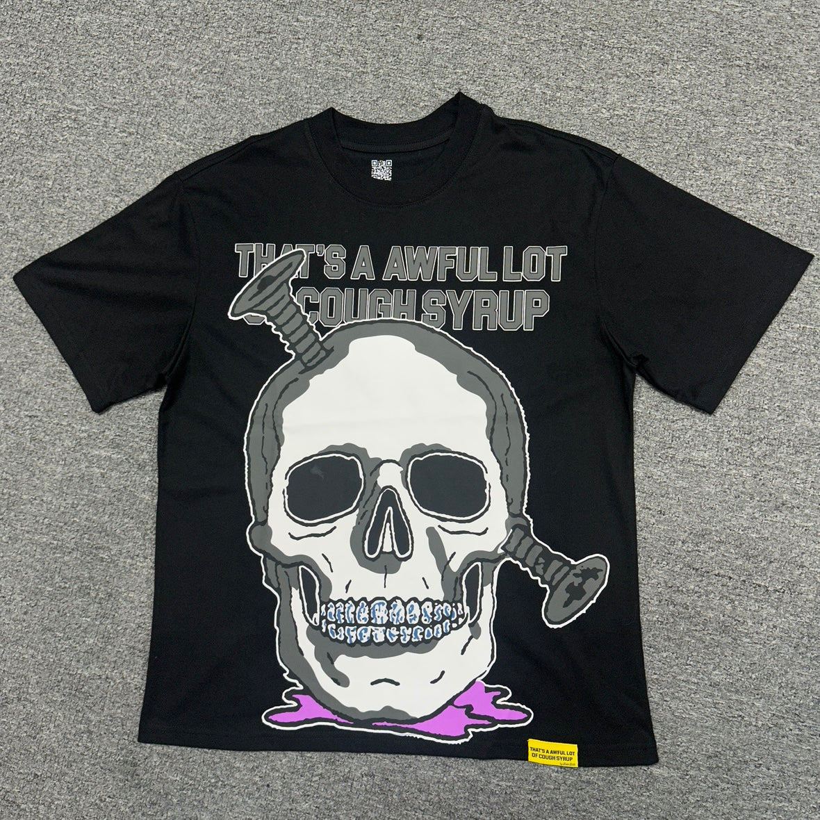ALOCS Cough Syrup x Persona Black T-Shirt Maxo Kream Signed