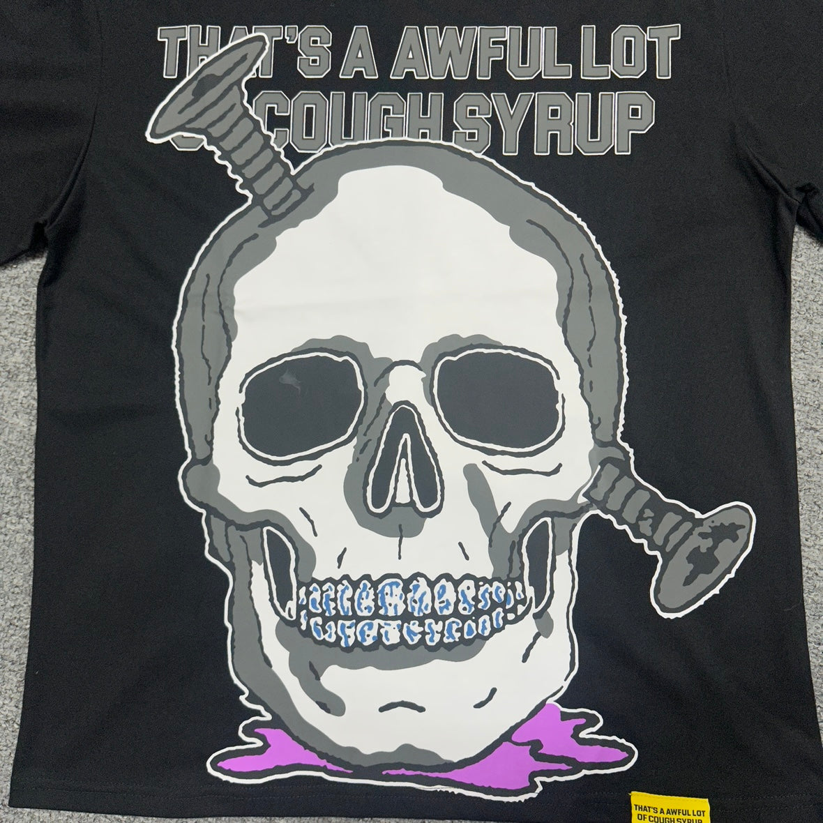 ALOCS Cough Syrup x Persona Black T-Shirt Maxo Kream Signed