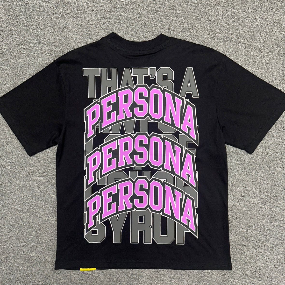 ALOCS Cough Syrup x Persona Black T-Shirt Maxo Kream Signed