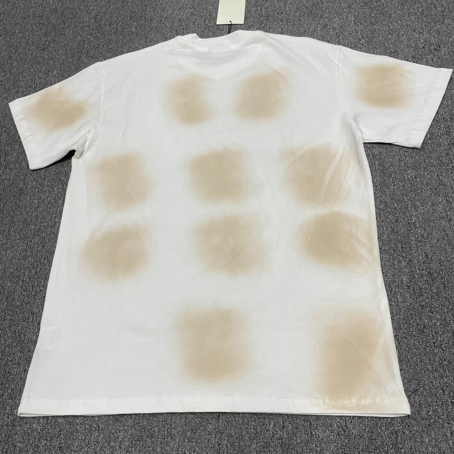 Vale Forever Badu Tee Cream back view with distressed wash