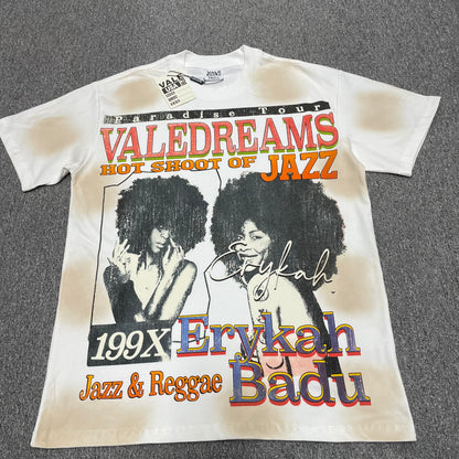 Vale Forever Badu Tee Cream front view with Erykah Badu graphic