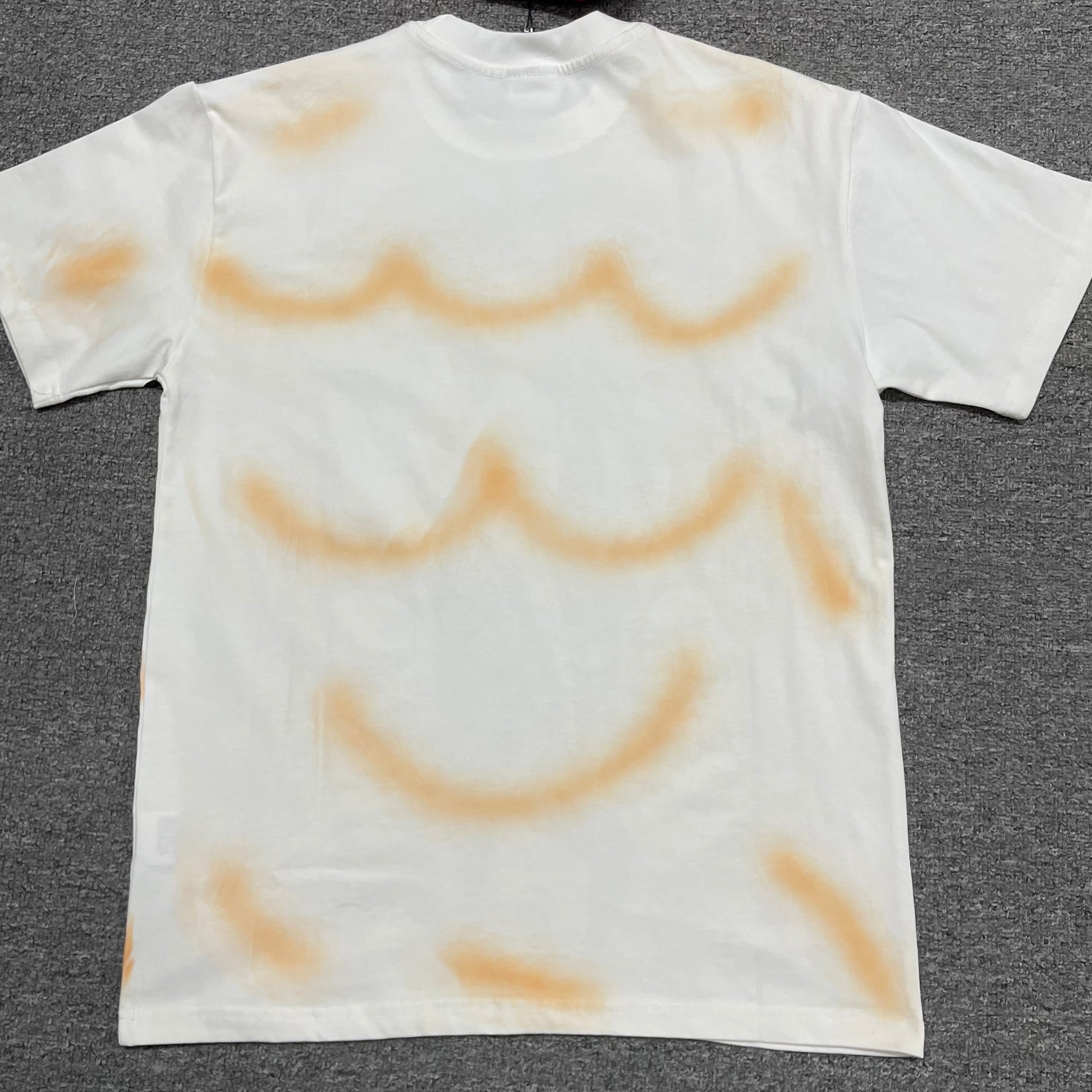Vale Forever Americas Dream Bling Tee Cream back view with orange spray wash