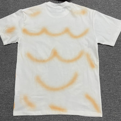 Vale Forever Americas Dream Bling Tee Cream back view with orange spray wash