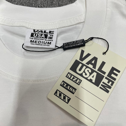 Vale Forever Dreams Tour Tee crew neck stitching detail
Vale Forever Dreams Tour Tee branded neck label close-up
Vale Forever Sade Bjork Dreams Tour Tee size label detail
Vale Forever Dreams Tour Tee branded hang tag detail
