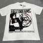 Vale Forever Scissorhands Tee Daffodile front view with distressed graphic